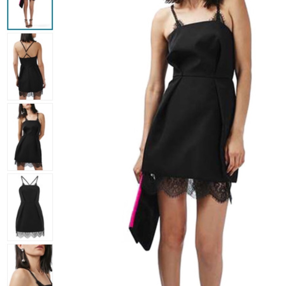 Nordstroms Top shop lace trim dress no trades